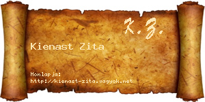 Kienast Zita névjegykártya